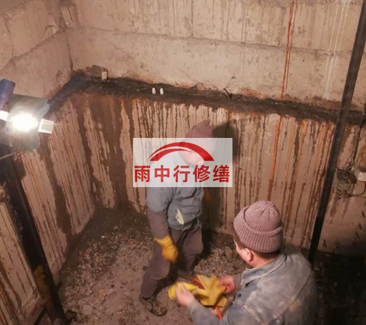 白山电梯井堵漏新工艺